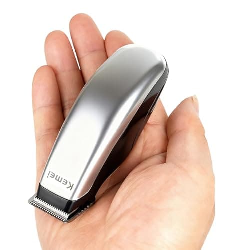 KEMEI Men's Hair Clippers Trimmer Groomer Cordless Self-Haircut Kit Styling Shears with Stainless Steel
