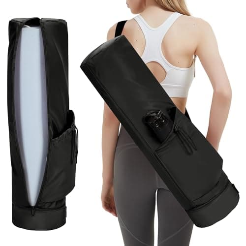 sportsnew Yoga Mat Bag Full Zip Pilates Bag with Adjustable Carring Strap