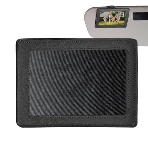 Visor Clip Photo Frame - Universal PU Leather Display Frame
