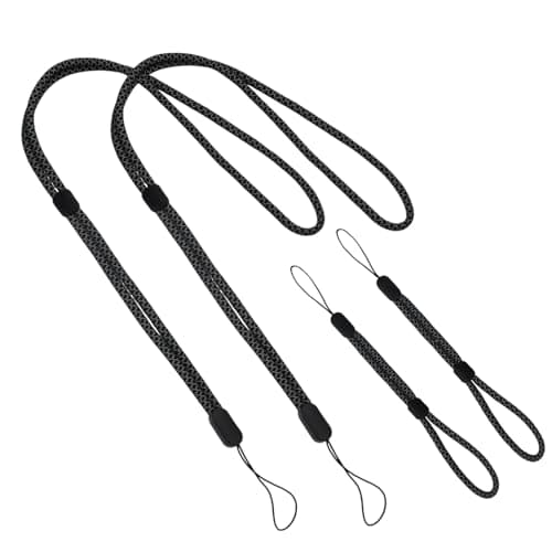 Hontaog Phone Wrist Strap Lanyards 4 Pack – Adjustable Hand Wrist Strap & Phone Lanyard for Mobile Phone, Camera, GoPro, Keys, USB Flash Drives – Durable & Comfortable