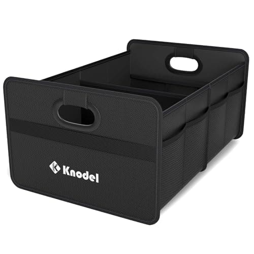 K KNODEL Car Boot Organiser, Foldable Car Boot Storage (Mini, Black)