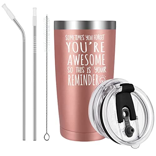 Livole Gifts for Women, Her, Thank You Gifts, 20oz Travel Mug, Rose Gold