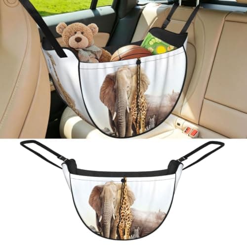 Alliya Animal Safari Car Seat Organizer Miscellaneous Sorting Bag Seat Backrest Bag