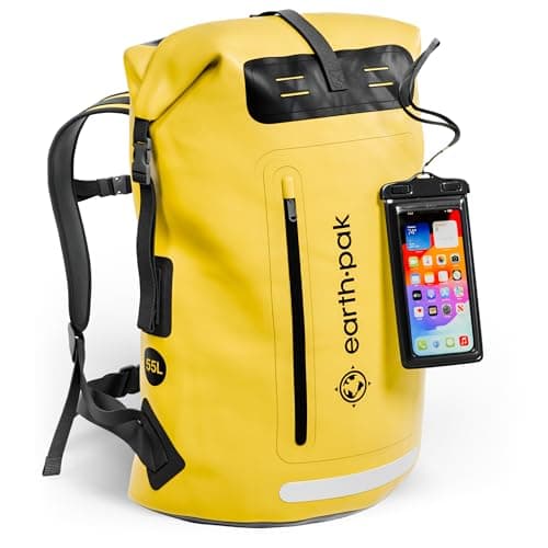 Waterproof Dry Bag 55L - Roll Top Sack for Kayaking Sailing Boating