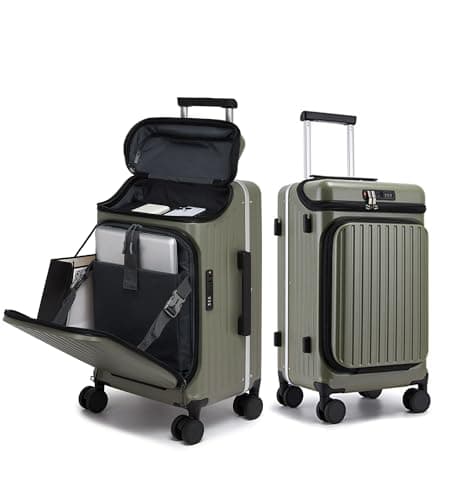 feilario Top Opening Business Carry On Luggage, Front Pocket, TSA Lock