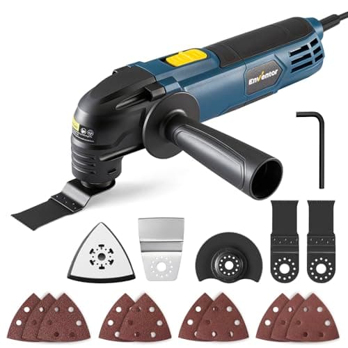 Enventor Oscillating Multi Tools, 300W 15000-22000 OPM, 6 Variable Speeds