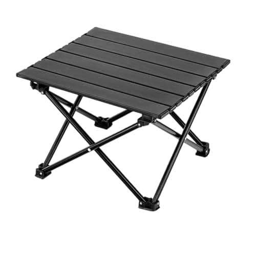Folding Camping Table 40cm, 50 Oz Portable Aluminium Picnic Table Outdoor