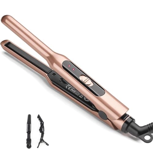 JAETON Mini Travel Hair Straightener for Short Hair, 2 Temp 180°C/210°C