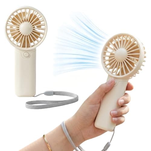 Liravonte Mini Portable Fan, Battery Operated Hand Held Fans