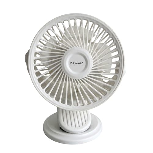 A2Z 5 Inch USB AC DC Desk Fan Clip Fan 2 in 1 Portable Mini Cooling Fan