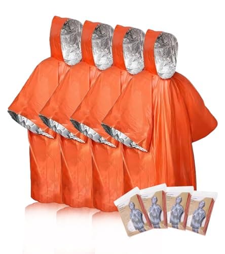 bowarepro Emergency Survival Rain Poncho with Hood