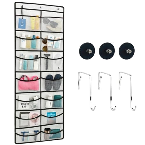ANNISITE Magnetic Cruise Organizer, 14 Large Durable Pockets Over The Door Organizer For Cruise Ships, Magnetic & Hanging Cruise Organizer, Cruise Essentials 2026 ( 67" x 21.6")