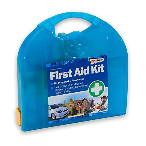 Streetwize - Deluxe First Aid Kit with Mounting Bracket - Suitable for Travel, Home, Vehicles, Businesses - Astroplast First Aid Kit