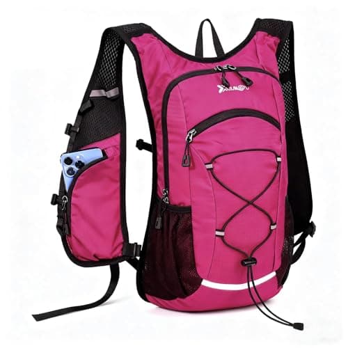 Asnewkit Lightweight Hiking Backpack, 18L, Red