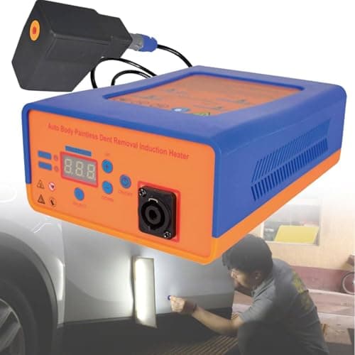 YANGYMM 1500w Portable Dent Repair Tool, Aluminum Car Dent Removal Kit, with Suitcase, Digital Screen Paintless Dent Repair Machine, Reduce Work Risks,110V