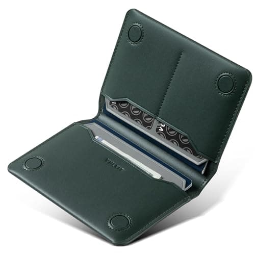 VULKIT Leather Passport Holder RFID Blocking Compact Passport Wallet