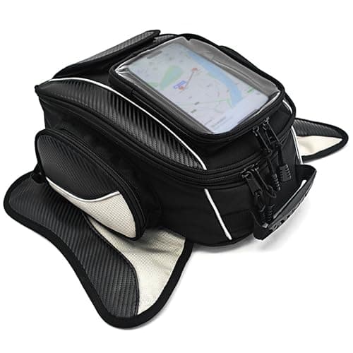 Dracarys Magnetic Motorcycle Tank Bag - Strong Magnetic Waterproof Oxford Black Motorbike Bag - Travel Outdoor Sport Luggage - Universal for Most of Motorcycle