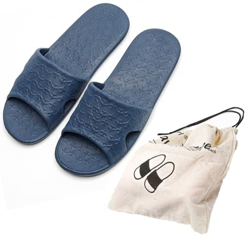 Anmerl Travel Slippers for Women & Men, Foldable Slides with Storage Bag