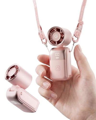 gaiatop Mini Handheld Fan Portable, 3-in-1 Foldable Small Turbo Fans