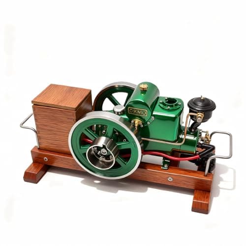 Horizontal Four-Stroke Engine Model with Wood Stand and Ignition, 1110