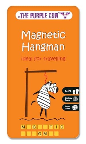 The Purple Cow PC36TGHAN Hangman Magnetic Travel Game