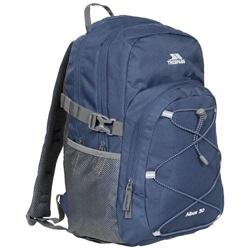 Trespass Mens Backpack Albus - Perfect Rucksack for School Hiking Camping or Work, 30 Litre with Padded Straps, Multi Function With Internal Pockets
