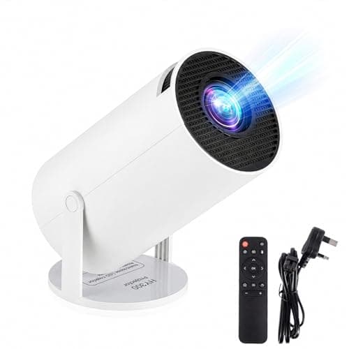 M.J COMFY-LIFE Mini Projector, Short Throw Projector 4K Supported, Bluetooth Projector with WiFi 5 & YouTube, Auto Keystone, Outdoor Movie Proyector for Bedroom Garden Wall