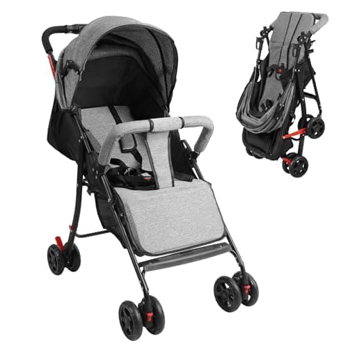SaftSpzre Baby Stroller Lightweight 4.2kg Foldable Travel Pushchair 10kg