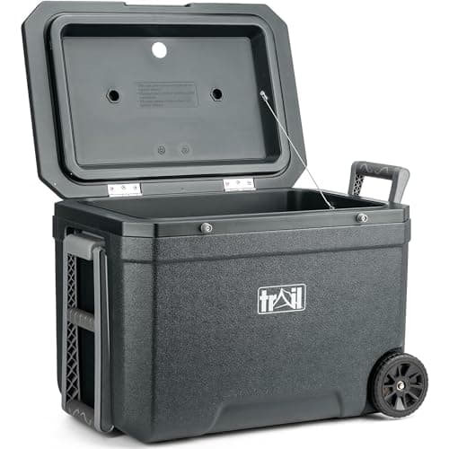 Trail Large 45L Cool Box on Wheels, Dark Grey
