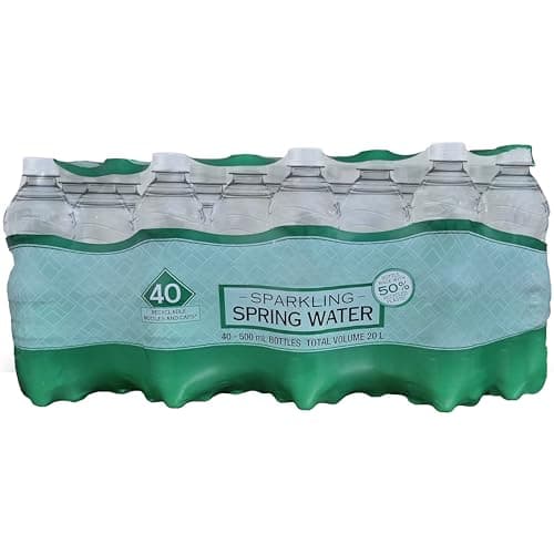 Hydro Spring Sparkling Water 500ml, 40 Bottles Case - Bottled Water Multipack - Refreshing Hydration Pack for Everyday Use