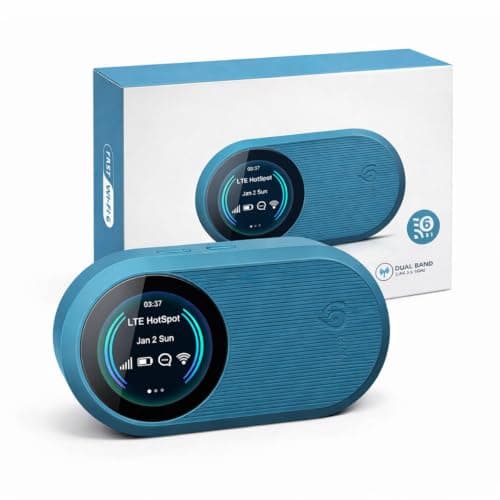 Pocket Wifi Router, Portable WiFi Travel Hotspot Router,All-Network Portable WiFi, 5G Wi-Fi pocket Router with SIM Card Slot,High-Speed Pocket WiFi for Car, Travel and Home (Blue)