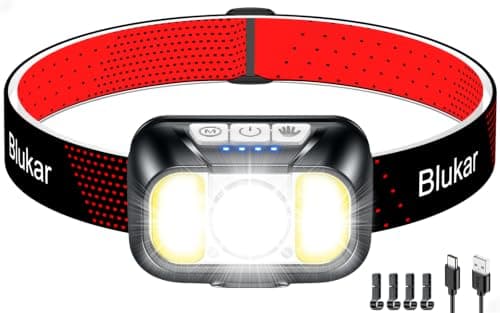Blukar 2026 Gen 2 Head Torch Rechargeable, Super Bright Headlamp-10 Modes