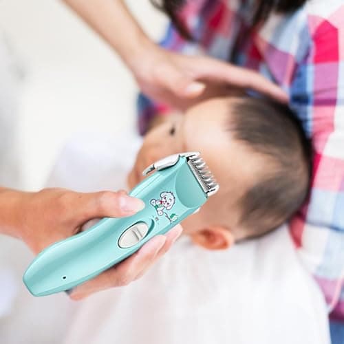 Baby Hair Clippers | Waterproof Kids Quiet Hair Trimmer | Silent Hair Clippers For Children | Hair Clippers For Kids | Rechargeable Hair Trimmer | Professional Waterproof Silent Trimmer For Toddler Ha