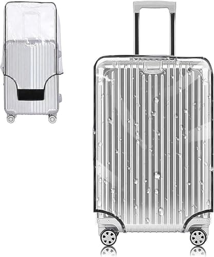 Yotako 26 Inch Suitcase Cover Protectors - Clear PVC Luggage Cover for Wheeled Suitcase 26''