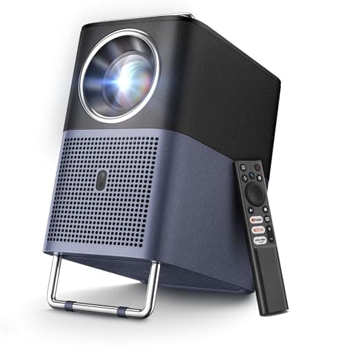 TCL A1s Smart Projector 4K Support, 16W Dolby Audio, Native 1080P, Google TV & Netflix Officially Licensed, WiFi and Bluetooth, Auto Focus Keystone, Movie Projector for Home Theater with Portable Case
