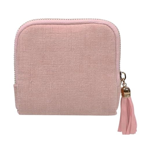 Lexsyn Small Velvet Jewelry Travel Case | Jewelry Organizer with Zipper | Storage Pouch for Necklaces - Ideal for Business Travel, Weekend Getaway, Cruise
