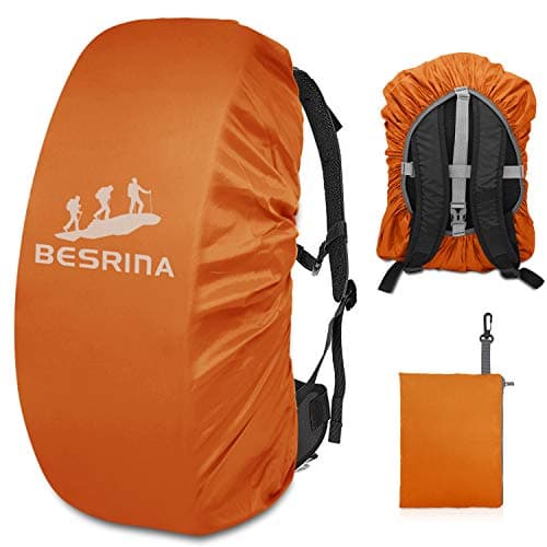 Besrina 15-90L Waterproof Backpack Rain Cover with Reflective Safety Strip