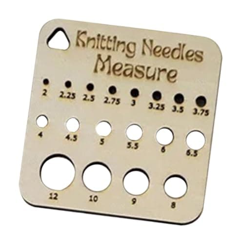 Knitting Gauge Wooden Square Tool For Measuring Wool