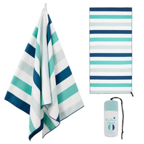 Exclusivo Mezcla Large Microfiber Quick Dry Beach Pool Towel, 152x76 cm