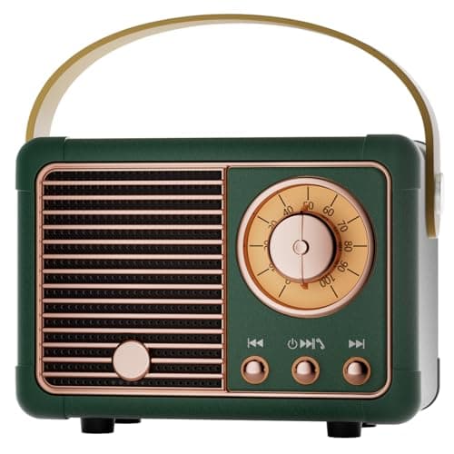 Retro Bluetooth Speaker Gifts for Men Vintage Portable Speaker Retro Decor