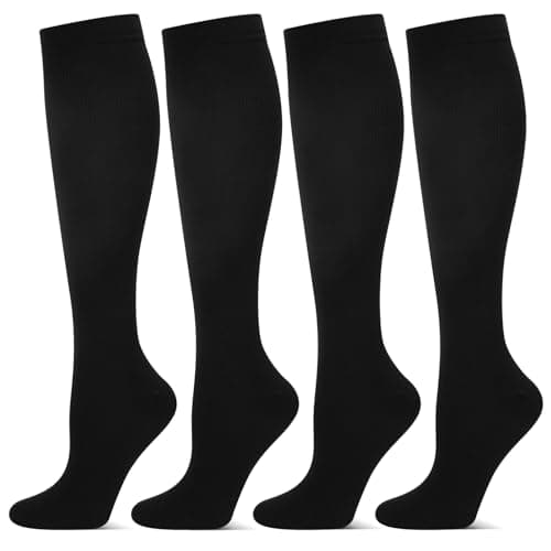 Zuimei 2 Pairs 20-30 mmhg Compression Socks for Women Men