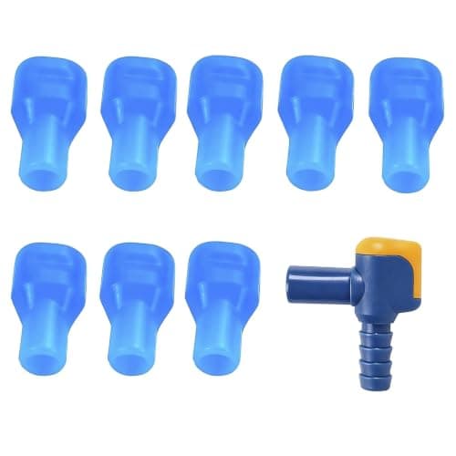 Zhixan 9Pcs Silicone Mouthpiece Bite Valve Replacement Set, Universal Fit