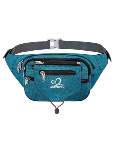 Waterfly Bum Bag Large Waist Fanny Pack with Multi-Pockets for Men Women