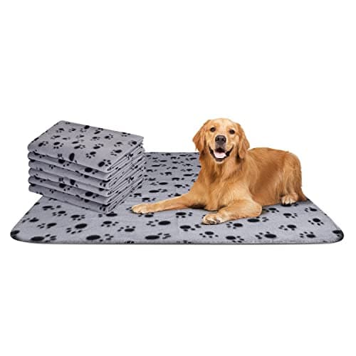Nobleza 6-Pack Washable Fleece Dog Blankets 75x75cm Soft