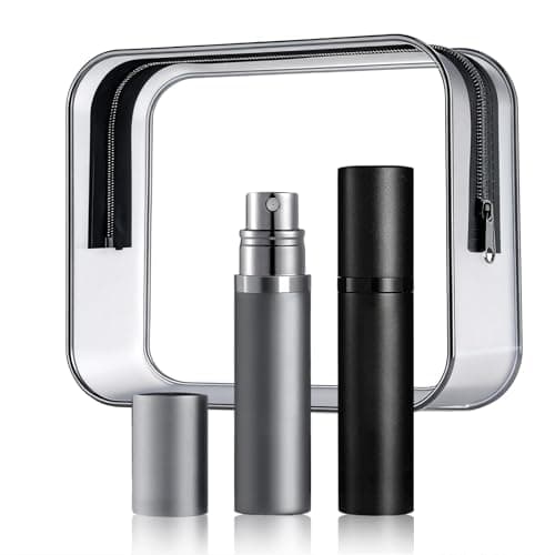 Geebymol Refillable Perfume Atomiser 2 Pack 5ml, Small Perfume Spray Bottle