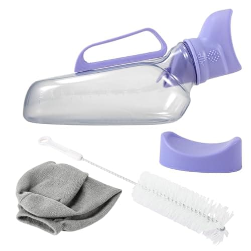 1200 ml Female Urinal Bottle, Leak Proof Portable Travel Toilet, Purple