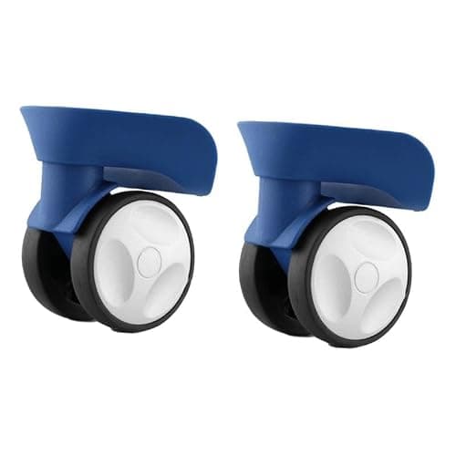 MotiveTech 2Pcs Luggage Wheels Replacement Swivel Caster Wheel Sturdy Reusable Suitcase Bag Multifunctional Suitcase Wheels Replacement, Blue