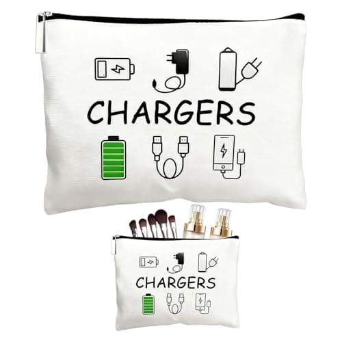 Charger Bag, 1PCS Polyester Cable Bag, Small Make up Bags, Suitable for Travellers, Friends, Sisters and Mothers