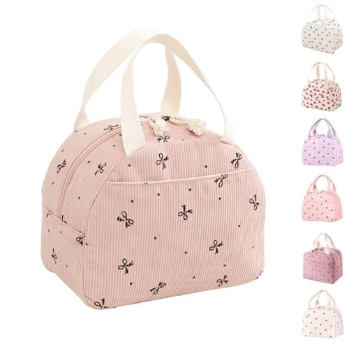 Lunch Bags for Women Insulated Cooler Lunch Bag Adults Kids Packed Lunch Box Tote Bag Cute Girls Ladies Lunch Bags for Work School Picnic Travel Beach Gifts for Women Her Wife Preppy Stuff