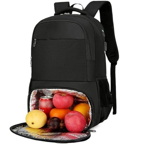 YYKSYDPT Laptop Lunch Backpack, Insulated Cooler Backpack for Men Women